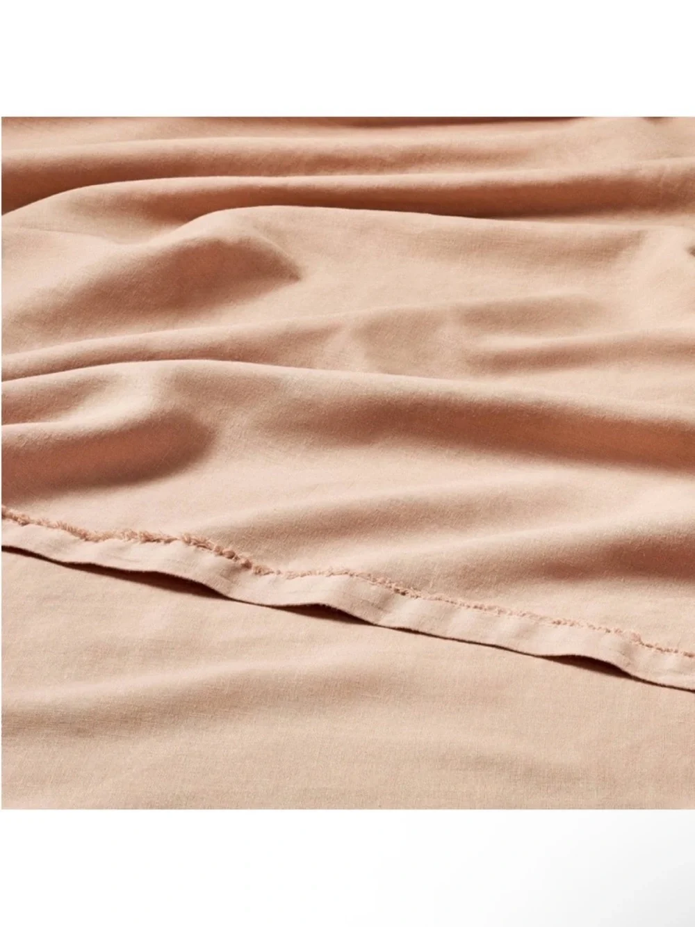 NWT Queen 100% Linen Sheet Set Light Adobe Clay - Casaluna